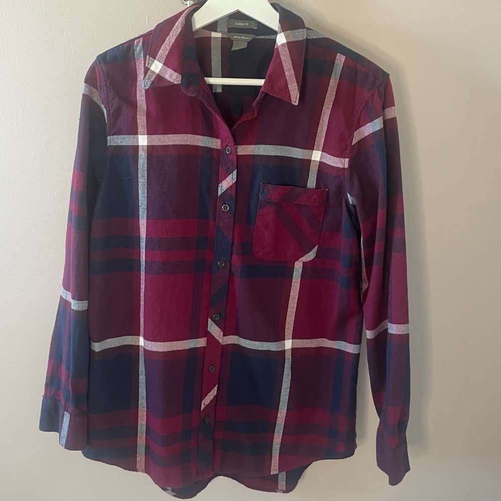 Eddie Bauer Classic Fit Flannel Top Medium